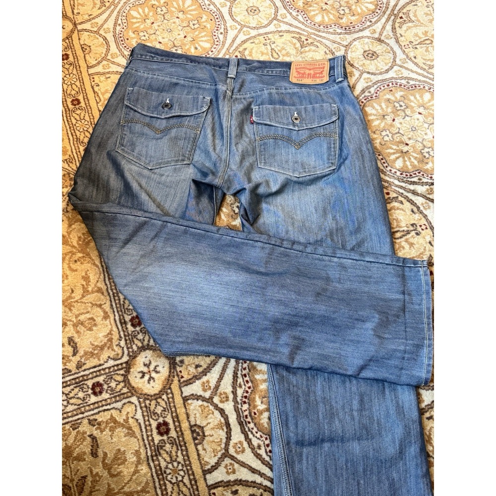 Vintage Jeans Levis 514 W36 L32 Denim Streetwear 2000's Mens Button Pockets EUC